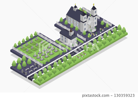 Isometric church Isometric church 130359323