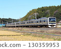 A local train on the Sobu Main Line running on a single-track local line 130359953