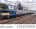 A train leaving Makuhari Vehicle Center for the return of scrapped vehicles 130359954