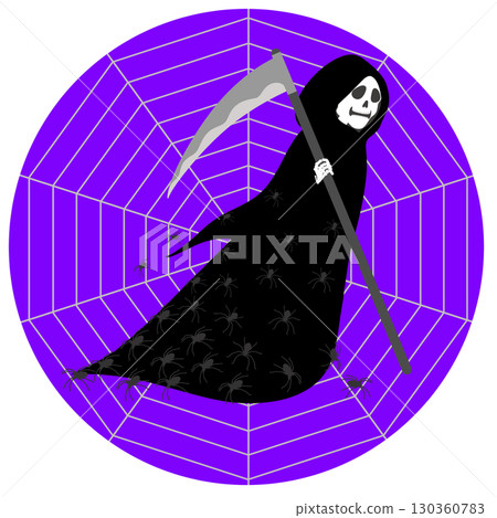 萬聖節_死神與蜘蛛 萬聖節_死神與蜘蛛 130360783