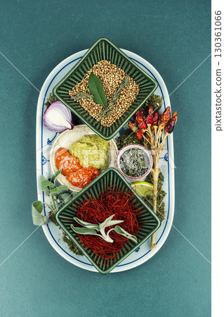 Set of dry spices. Set of dry spices. 130361066