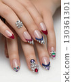 Close-up of gorgeous nail art 130361301