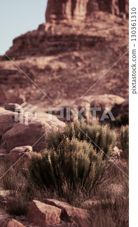 A man in motion riding a horse on a rugged hillside in the Nevada desert. A man in motion riding a horse on a rugged hillside in the Nevada desert. 130361310