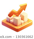 Positive growth chart. AI-generated item 130361662