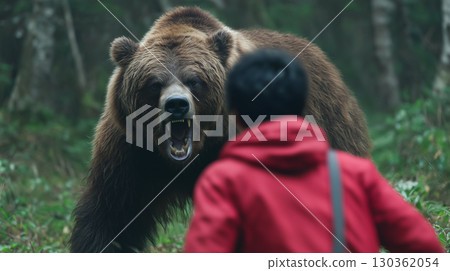 男子遭遇棕熊 男子遭遇棕熊 130362054