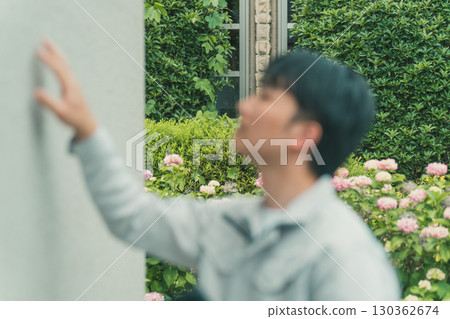 Exterior walls of houses and contractors Exterior walls of houses and contractors 130362674