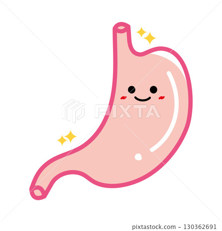 Human organ character: healthy stomach Human organ character: healthy stomach 130362691