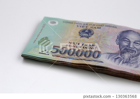 Five hundred thousand dong banknotes Five hundred thousand dong banknotes 130363568