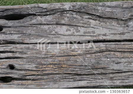 Close-up of a weathered wooden surface 130363657