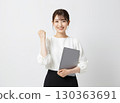 Woman with laptop computer Business woman 130363691
