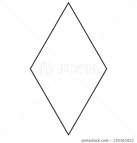 鑽石插圖,黑線,簡單,垂直,向量png透明 130363822