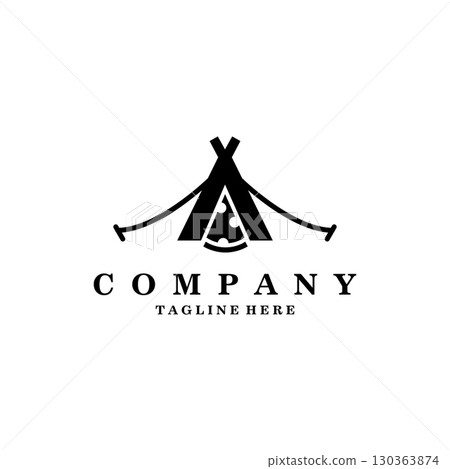 camp pizza logo design vector camp pizza logo design vector 130363874