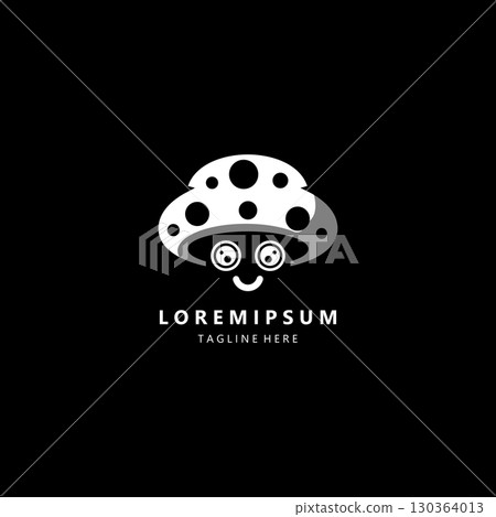 mushroom smile logo design vector mushroom smile logo design vector 130364013