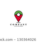 pin watermelon logo design vector 130364026