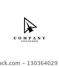 push pin cursor logo design vector 130364029