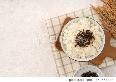 white rice white rice white rice seaweed korea white rice seaweed ごはん ごrice のり 130364288