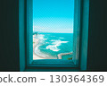 Sea seen from the window 130364369