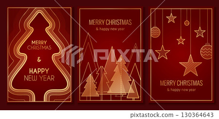 Christmas minimalist card set Christmas minimalist card set 130364643