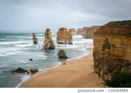 Majestic Twelve Apostles along the Great Ocean Road in Australia 130364969