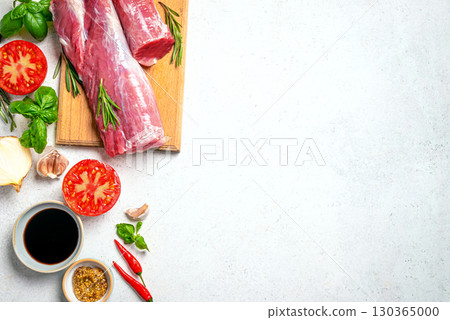 Fresh raw beef meat and ingerdients 130365000
