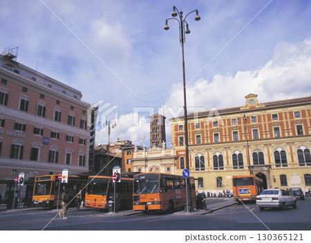 Old townscape of Rome, San Silvestro Square 130365121