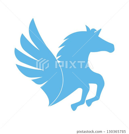 Pegasus logo vector illustration template Pegasus logo vector illustration template 130365785