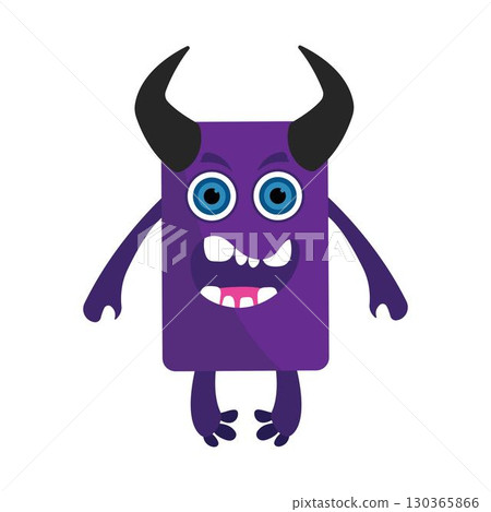Monster cartoon devil character illustration Monster cartoon devil character illustration 130365866