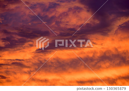 Summer sunset, dusk, summer sky, sky, September image 130365879