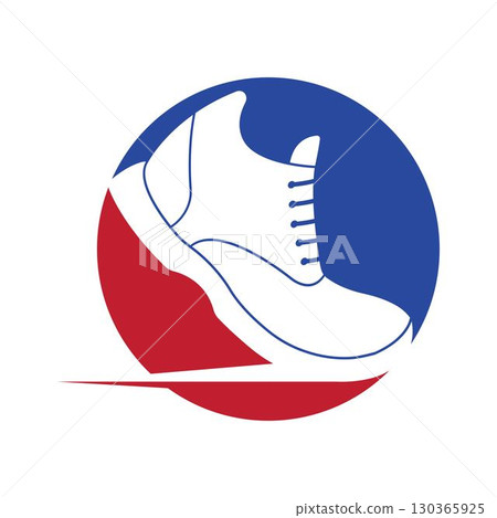 shoes logo icon, shoe sneaker logo vector template 130365925