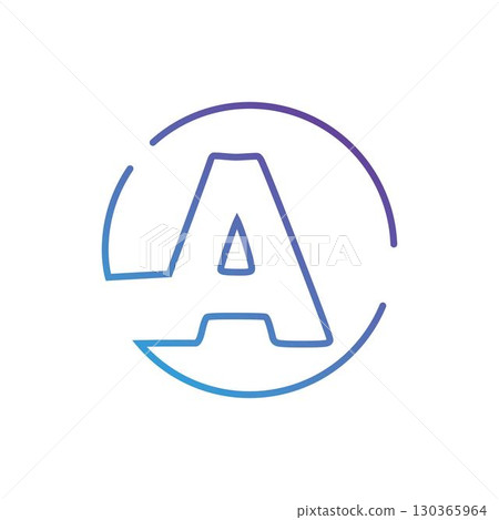 A Letter Logo Business Template Vector A Letter Logo Business Template Vector 130365964