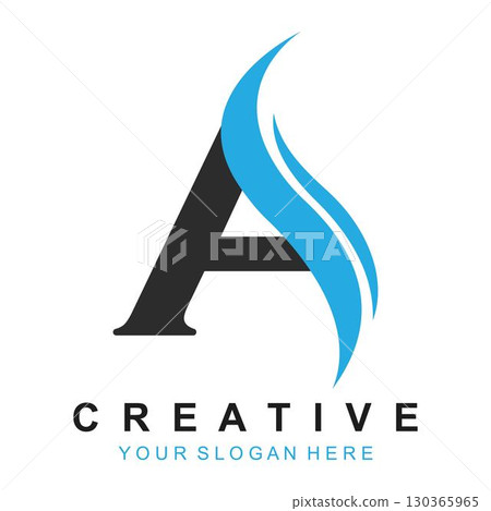 A Letter Logo Business Template Vector A Letter Logo Business Template Vector 130365965