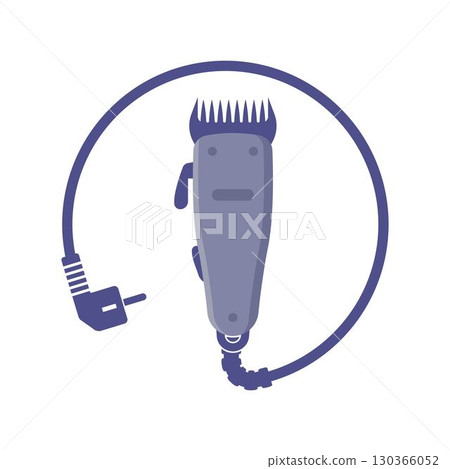 Electrical hair clipper vector icon illustration 130366052
