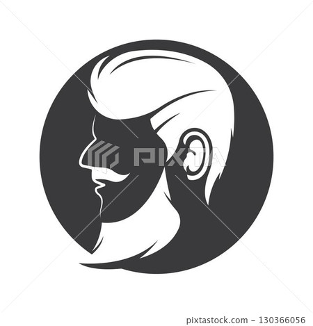 vintage barber shop logo vector icon design 130366056