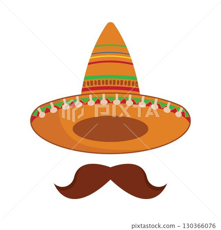 Sombrero hat icon logo flat design vector Sombrero hat icon logo flat design vector 130366076
