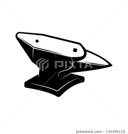 Anvil for Blacksmith Illustration Symbol Vector Logo Anvil for Blacksmith Illustration Symbol Vector Logo 130366118