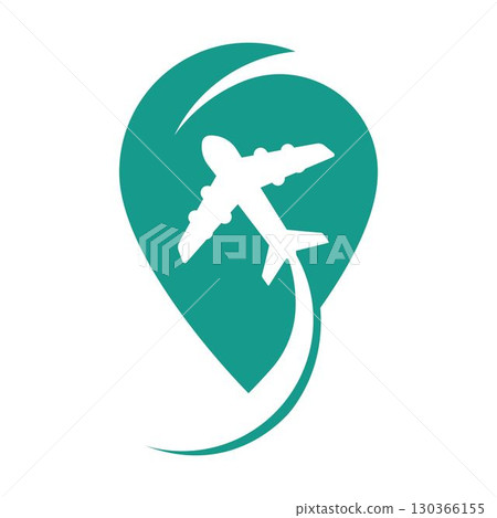 travel point logo combined with location pin vector icon travel point logo combined with location pin vector icon 130366155