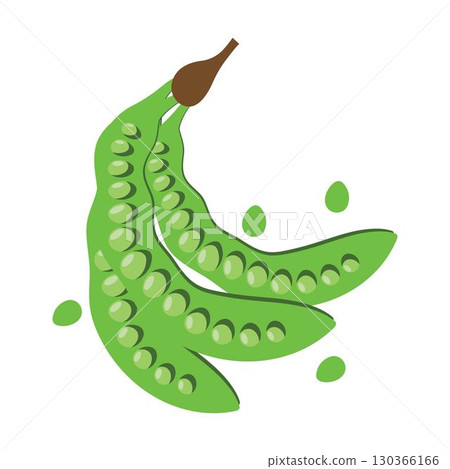 parkia speciosa aka petai or stinky bean logo vector 130366166