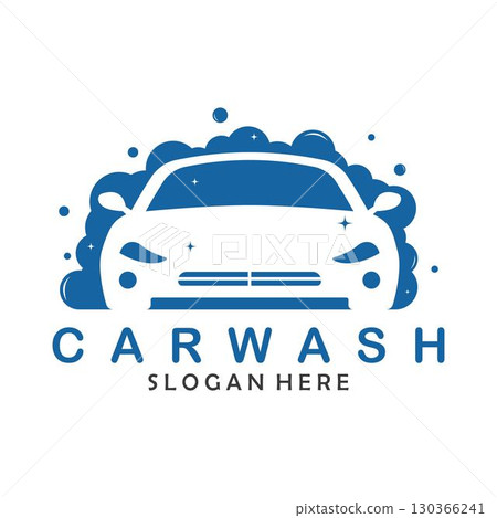 Car wash logo vector design template 130366241
