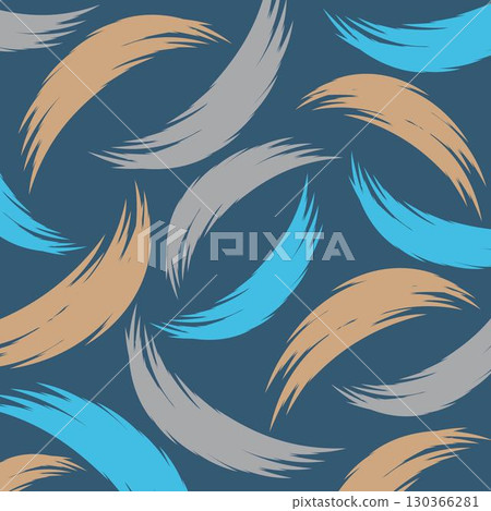 Seamless geometric pattern. Brush texture. 130366281