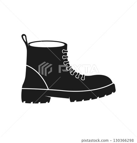 Safety Shoes vector icon. Protective boot shoes vector icon. 130366298