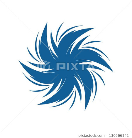Business logo, vortex, spiral icon vector 130366341
