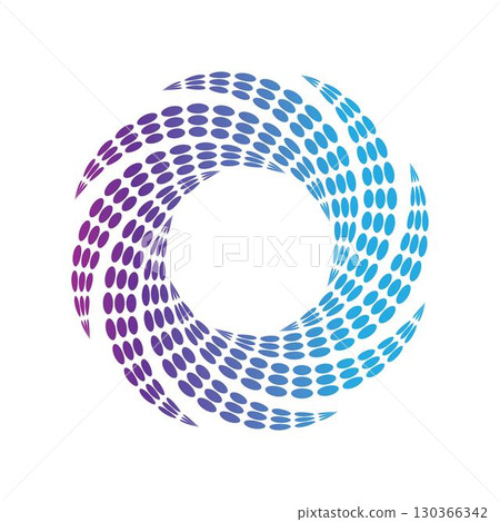 Business logo, vortex, spiral icon vector 130366342