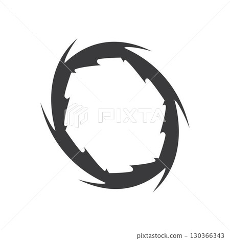 Business logo, vortex, spiral icon vector 130366343
