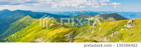 Green mountains and hills landscape Green mountains and hills landscape 130366482