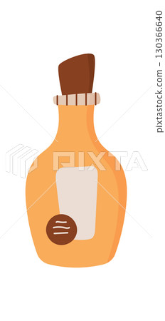 Eco moisturizing hygiene product pack, colorful natural cosmetic oil bottle, isolated organic skin care cream tube, flat cleansing makeup lotion jar, vector illustration. 130366640