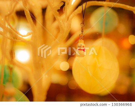 Christmas tree decorations and lights 130366968