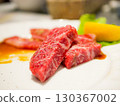 Delicious black wagyu beef steak 130367002