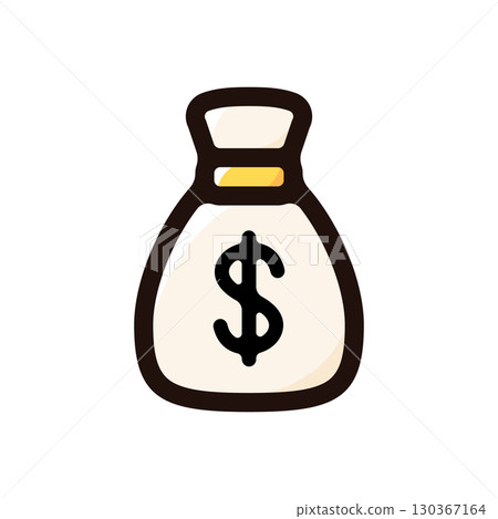 Money, cash illustration icon (game, money, financial material) 130367164