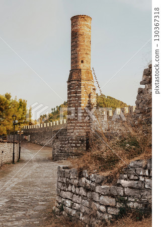 Ruins of Ottoman Red Mosque in Berat Castle Ruins of Ottoman Red Mosque in Berat Castle 130367318