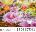 Flowers floating on water 130367541